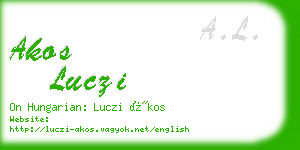 akos luczi business card